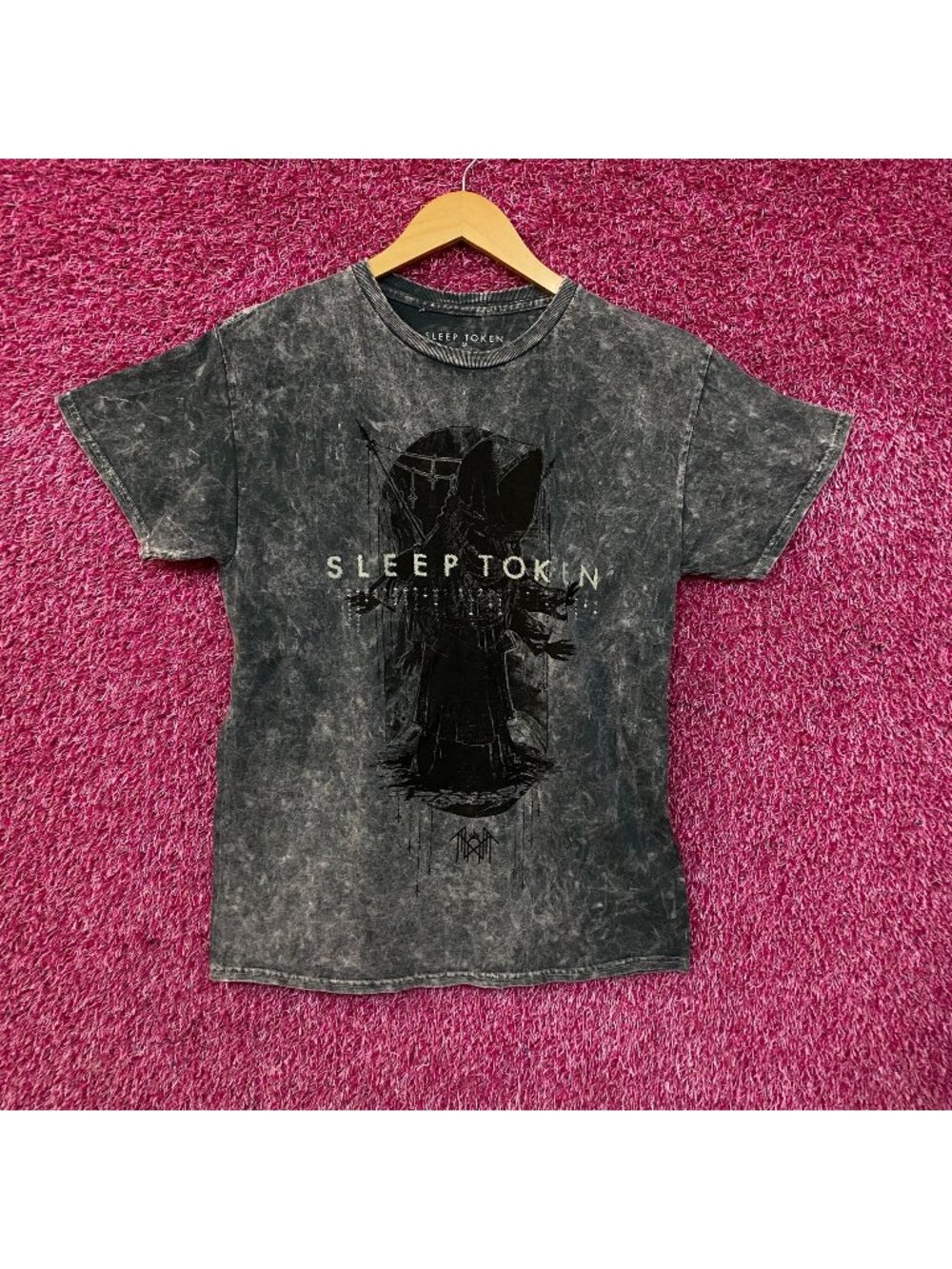Sleep Token Take Me Back to Eden Aqua Regia Rock Band Mineral Wash T-Shirt Mediu